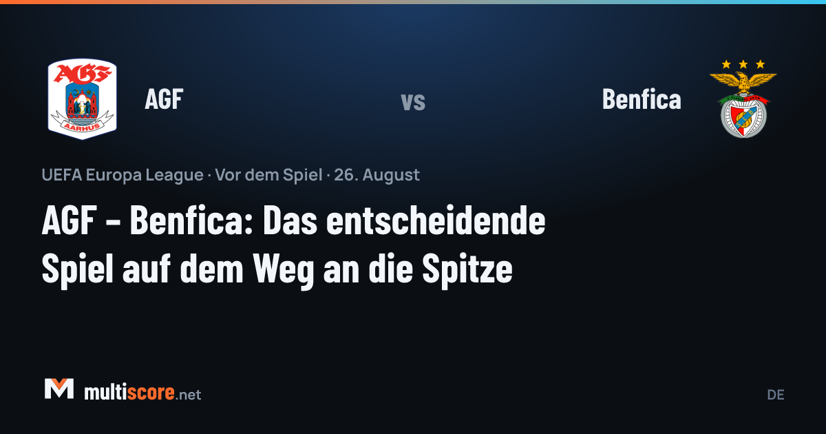 AGF ve Benfica futbolcuları Europa League maçı öncesi sahada