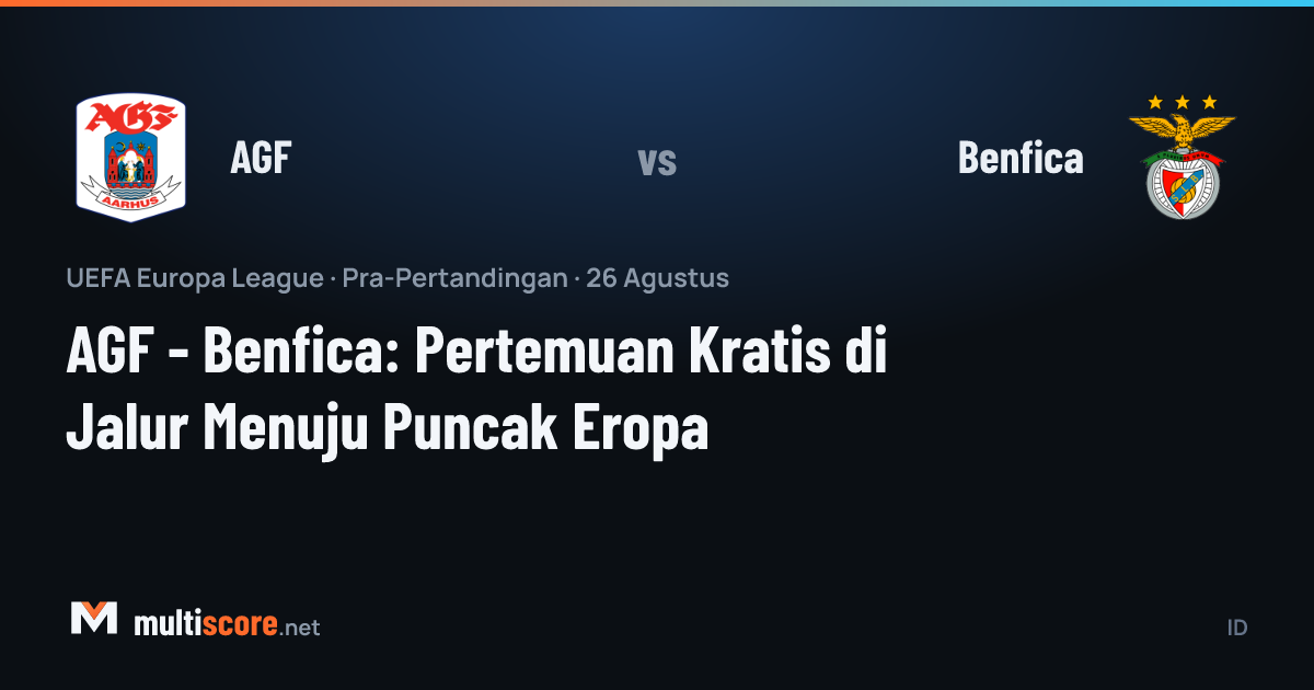AGF ve Benfica futbolcuları Europa League maçı öncesi sahada