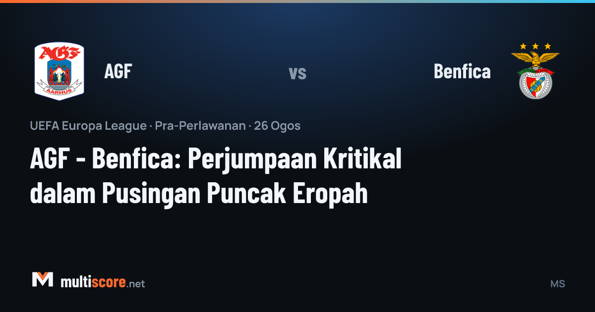 AGF ve Benfica futbolcuları Europa League maçı öncesi sahada