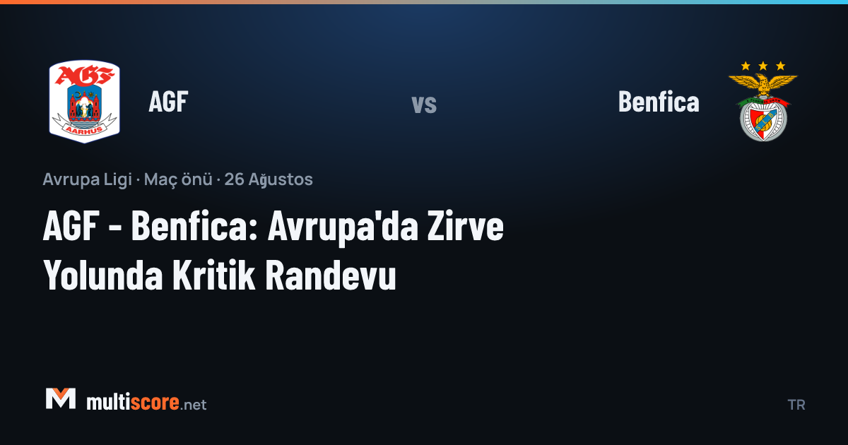AGF ve Benfica futbolcuları Europa League maçı öncesi sahada