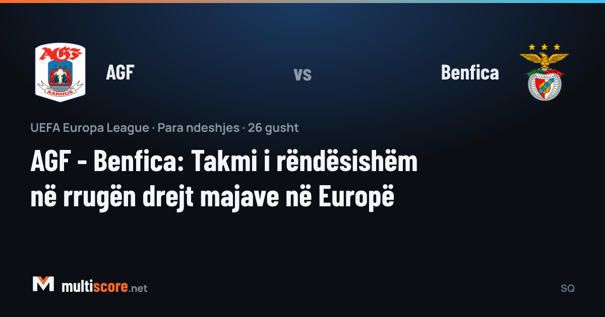AGF ve Benfica futbolcuları Europa League maçı öncesi sahada