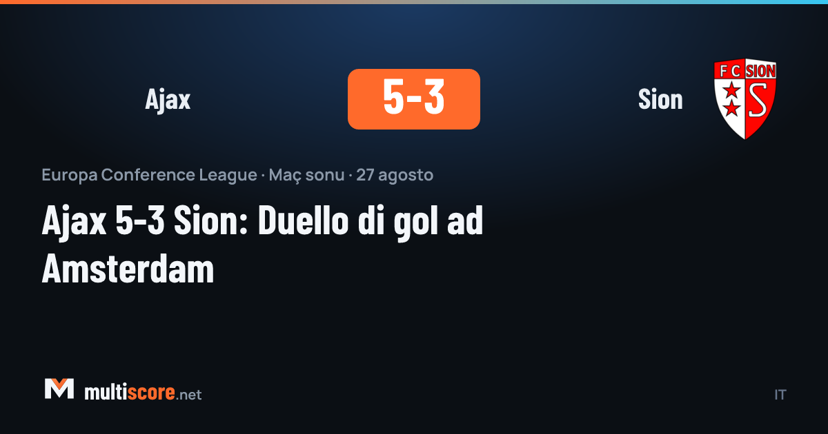 Ajax - Sion