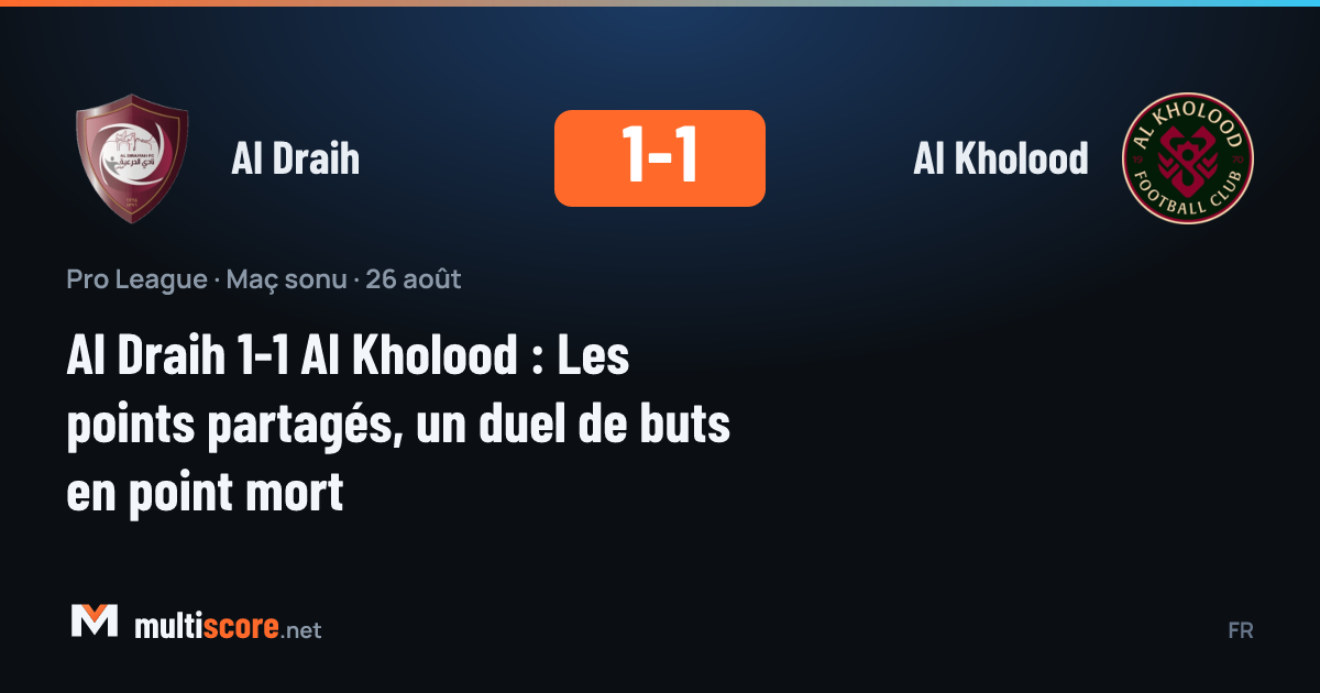 Al Draih ve Al Kholood oyuncuları Pro League maçında mücadele ediyor