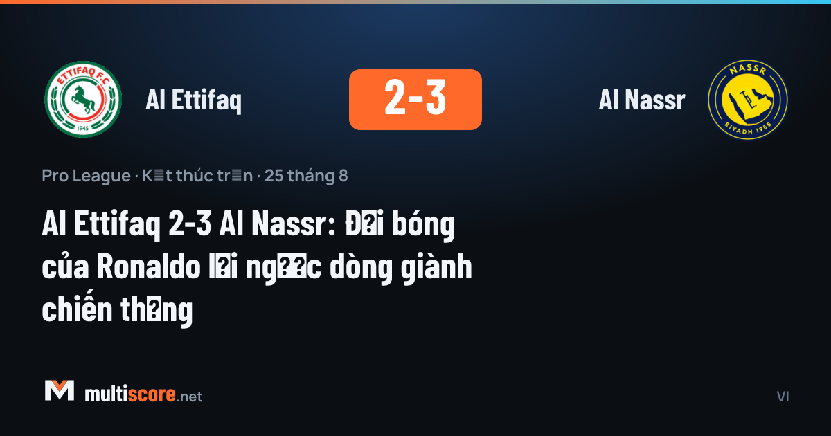 Al Ettifaq - Al Nassr maçından bir kare