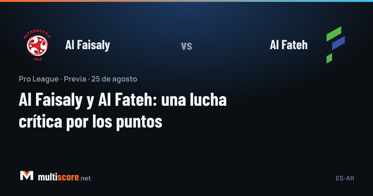 Al Faisaly - Al Fateh Pro League maç önizleme
