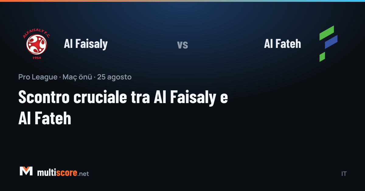 Al Faisaly - Al Fateh Pro League maç önizleme