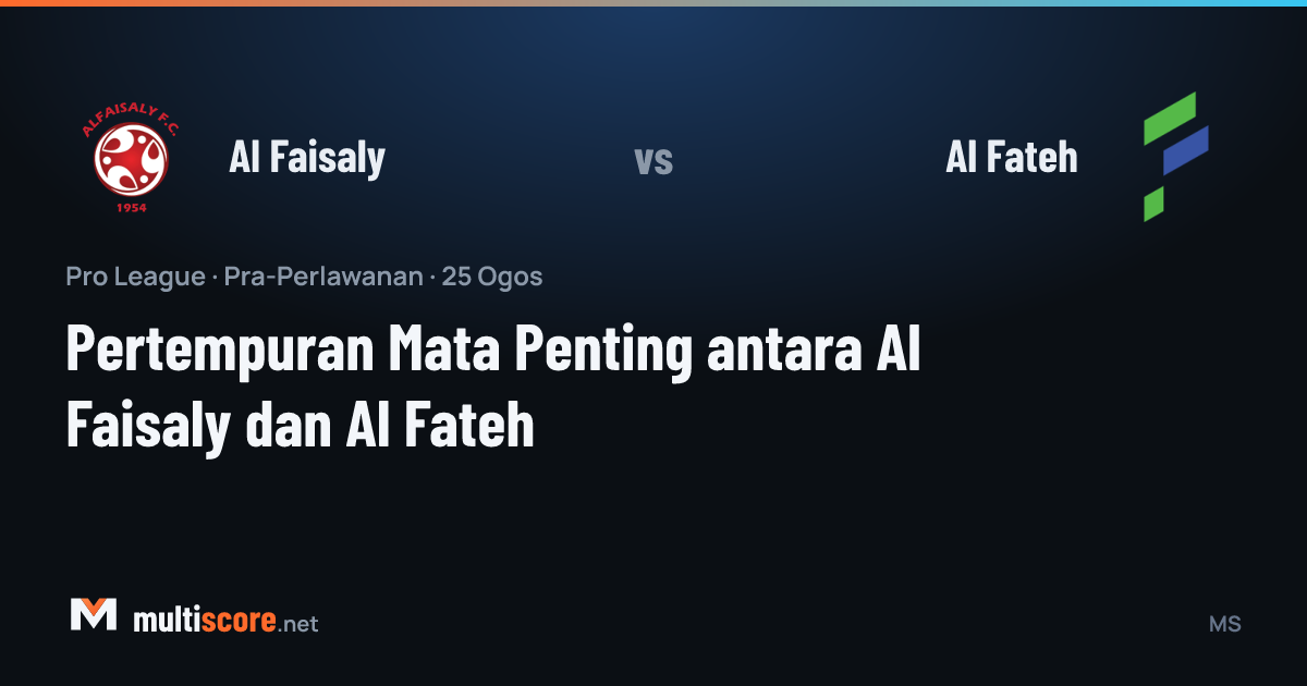 Al Faisaly - Al Fateh Pro League maç önizleme