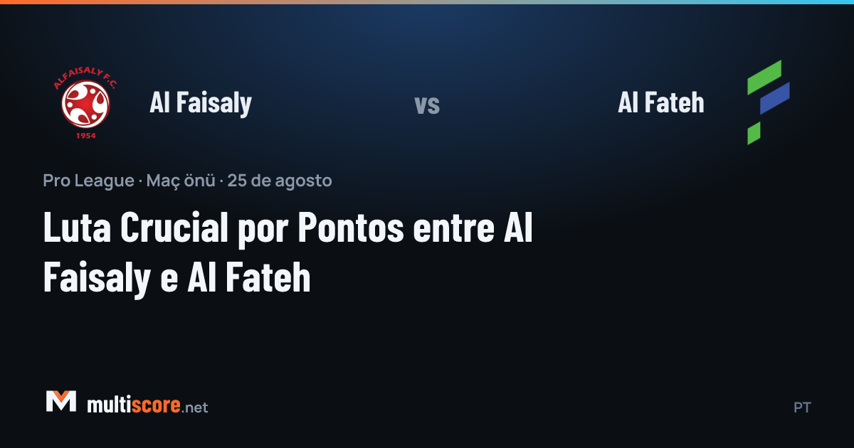 Al Faisaly - Al Fateh Pro League maç önizleme