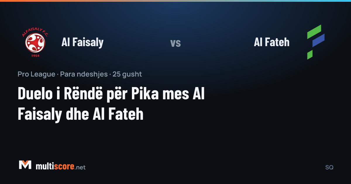 Al Faisaly - Al Fateh Pro League maç önizleme
