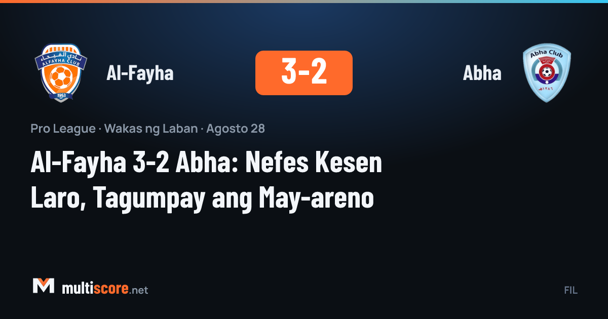 Al-Fayha ve Abha oyuncuları saha içinde mücadele ederken