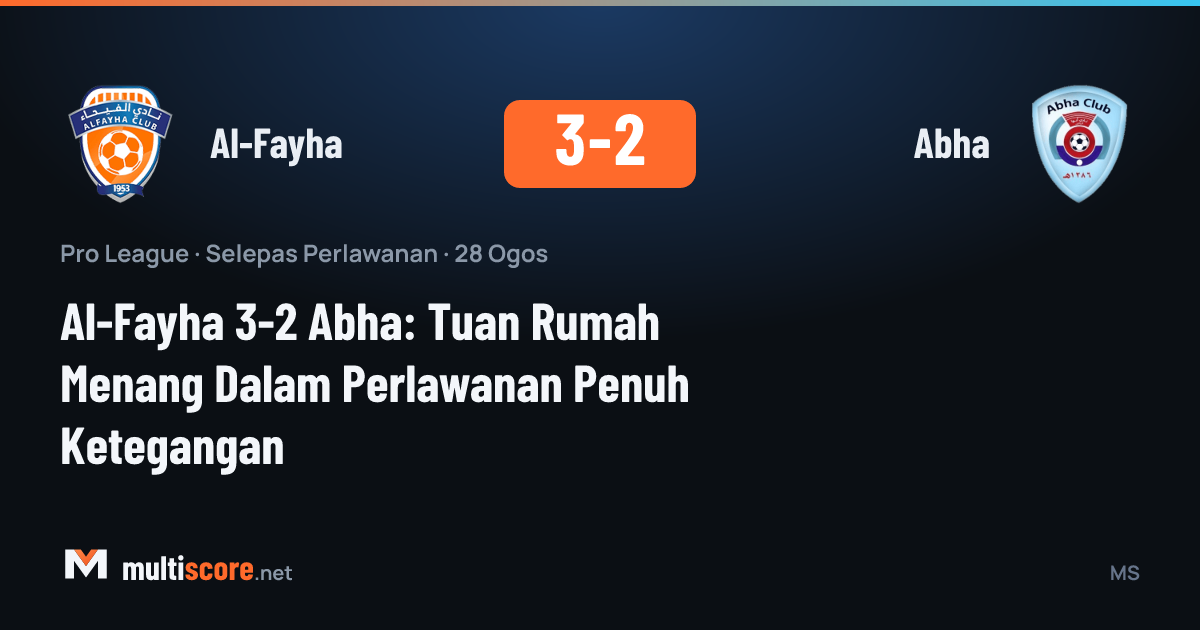 Al-Fayha ve Abha oyuncuları saha içinde mücadele ederken