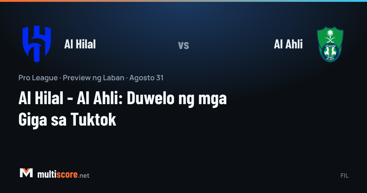 Al Hilal - Al Ahli