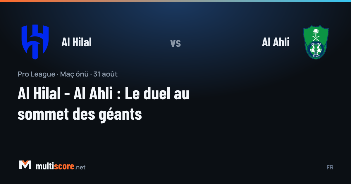 Al Hilal - Al Ahli