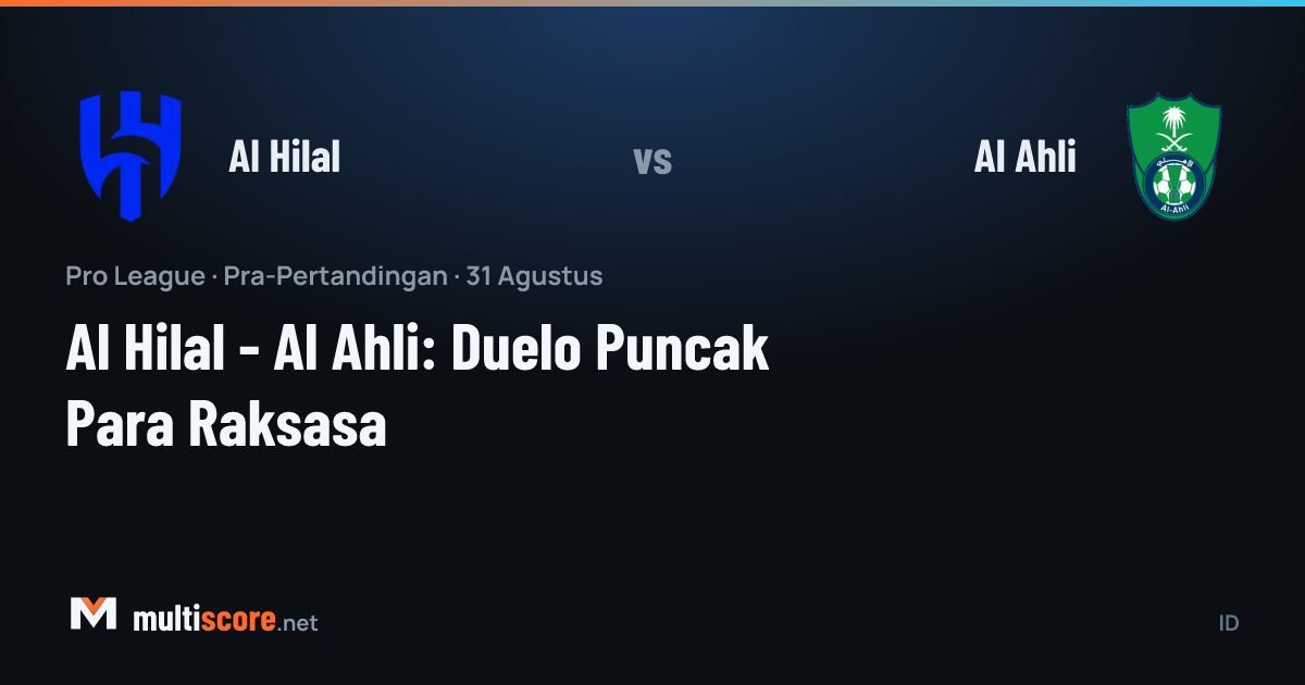 Al Hilal - Al Ahli