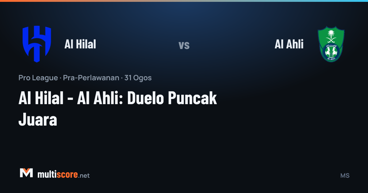 Al Hilal - Al Ahli