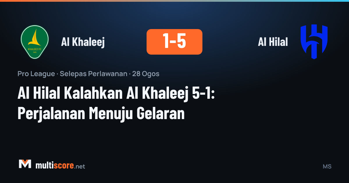 Al Hilal oyuncuları Al Khaleej karşısında gol sevinci yaşıyor