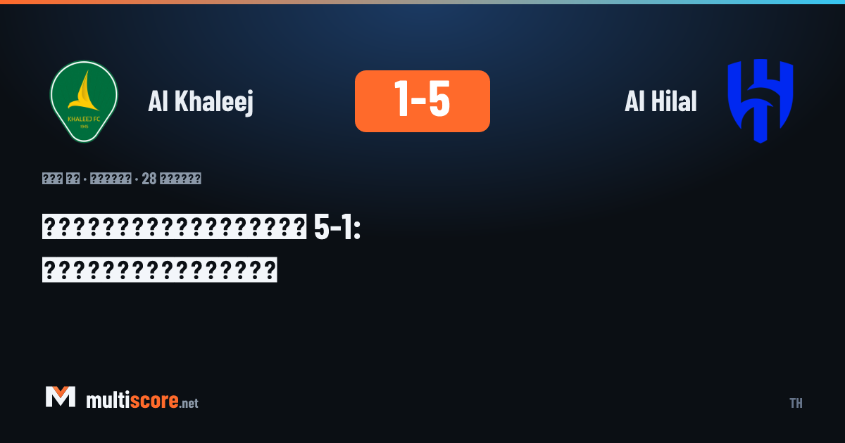 Al Hilal oyuncuları Al Khaleej karşısında gol sevinci yaşıyor
