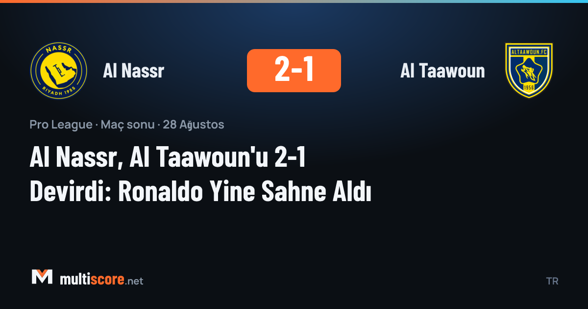 Al Nassr - Al Taawoun maçından Cristiano Ronaldo'nun gol sevinci