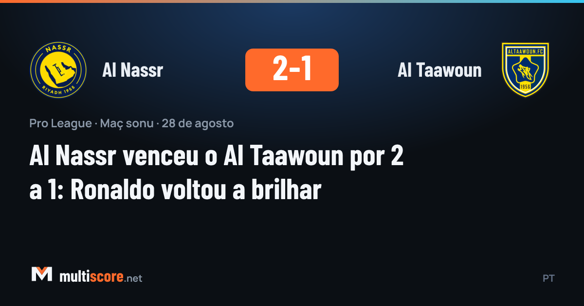 Al Nassr - Al Taawoun maçından Cristiano Ronaldo'nun gol sevinci