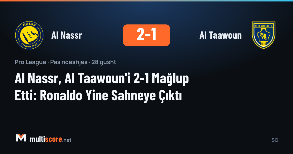 Al Nassr - Al Taawoun maçından Cristiano Ronaldo'nun gol sevinci