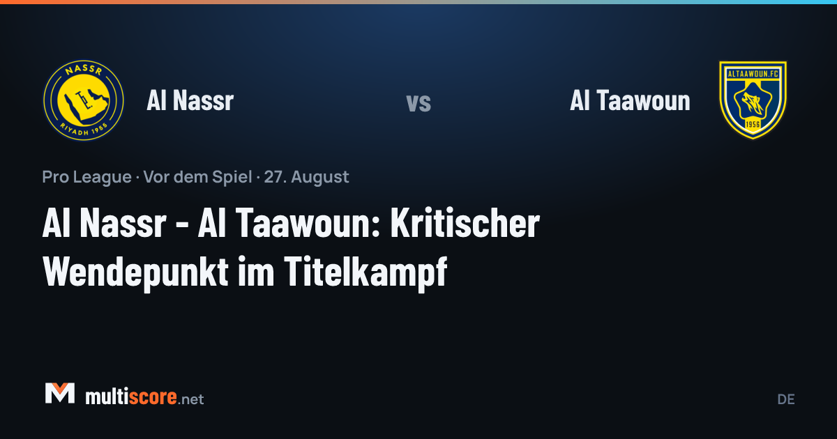 Al Nassr - Al Taawoun
