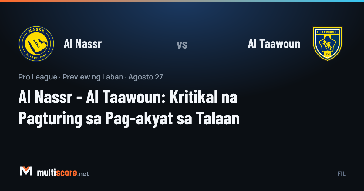 Al Nassr - Al Taawoun