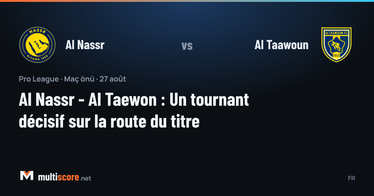 Al Nassr - Al Taawoun