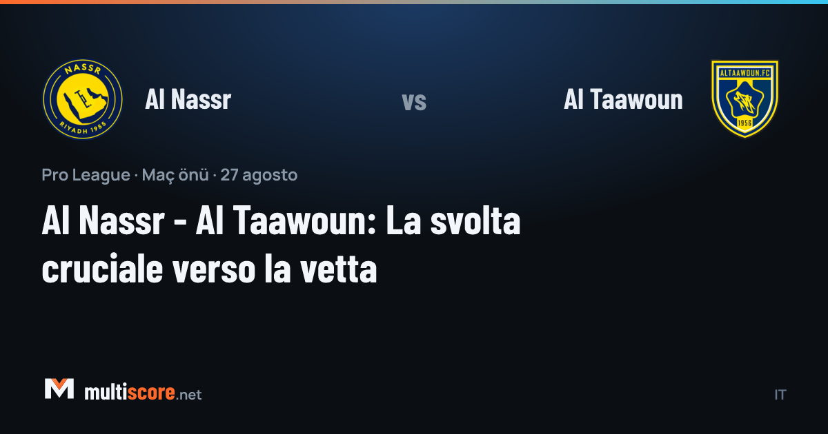 Al Nassr - Al Taawoun