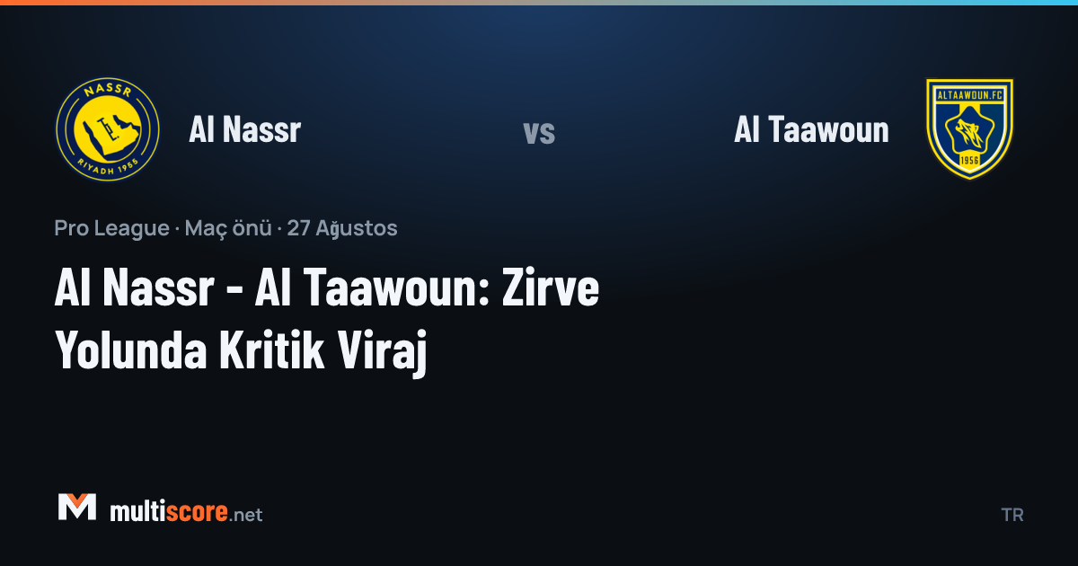 Al Nassr - Al Taawoun