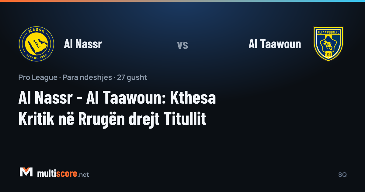 Al Nassr - Al Taawoun
