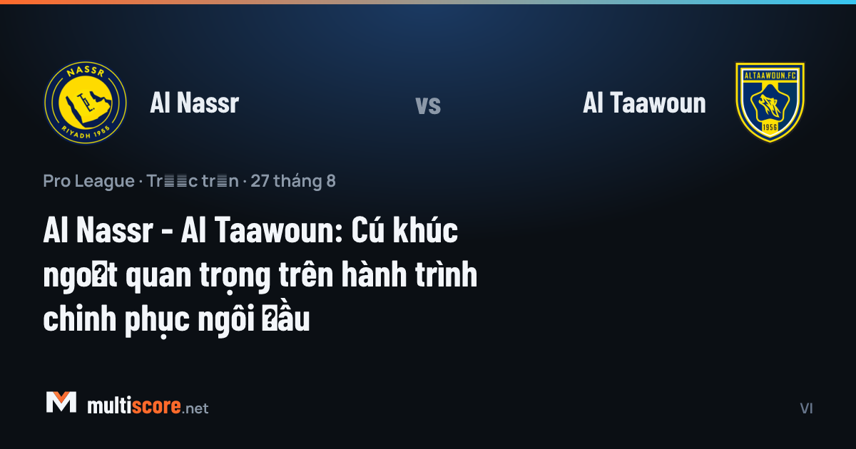 Al Nassr - Al Taawoun