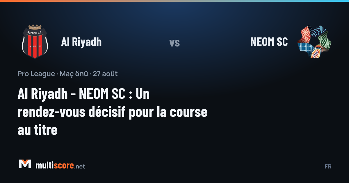 Al Riyadh ve NEOM SC futbolcuları Pro League maçında