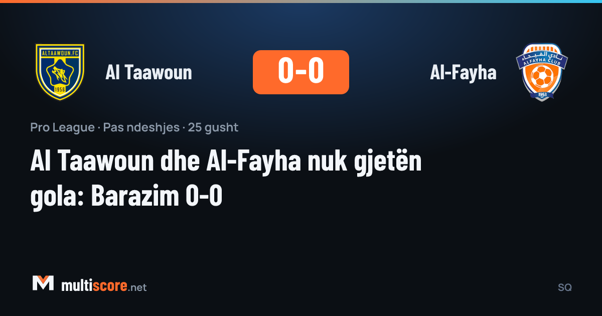 Al Taawoun ve Al-Fayha maçından bir görüntü