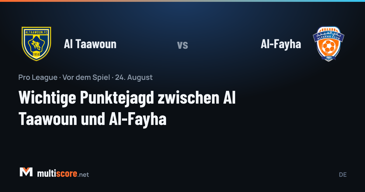 Al Taawoun - Al-Fayha