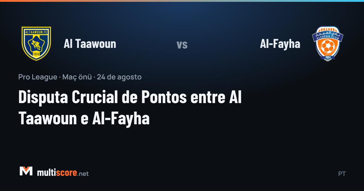 Al Taawoun - Al-Fayha