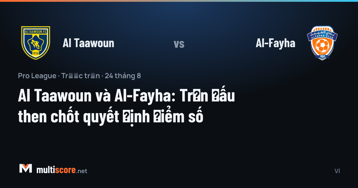 Al Taawoun - Al-Fayha