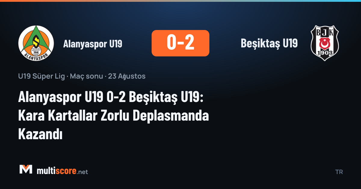 Alanyaspor U19 - Beşiktaş U19