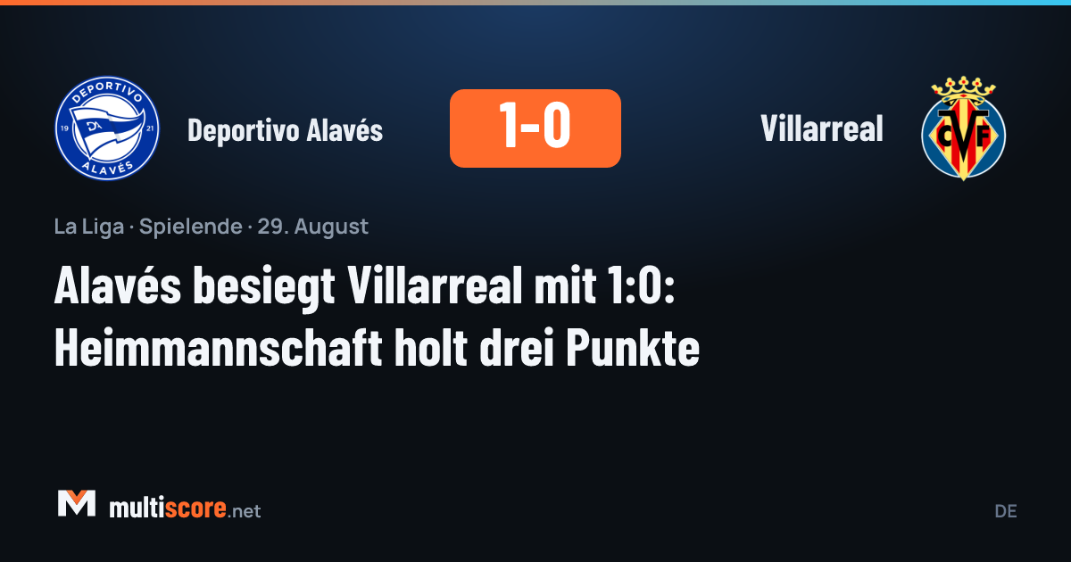 Deportivo Alavés - Villarreal
