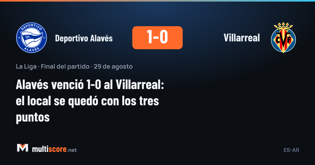 Deportivo Alavés - Villarreal