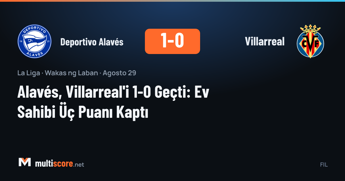Deportivo Alavés - Villarreal