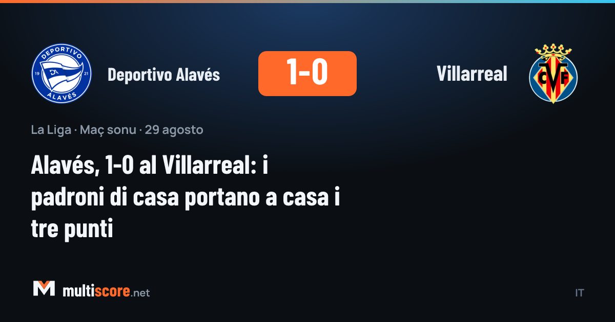 Deportivo Alavés - Villarreal