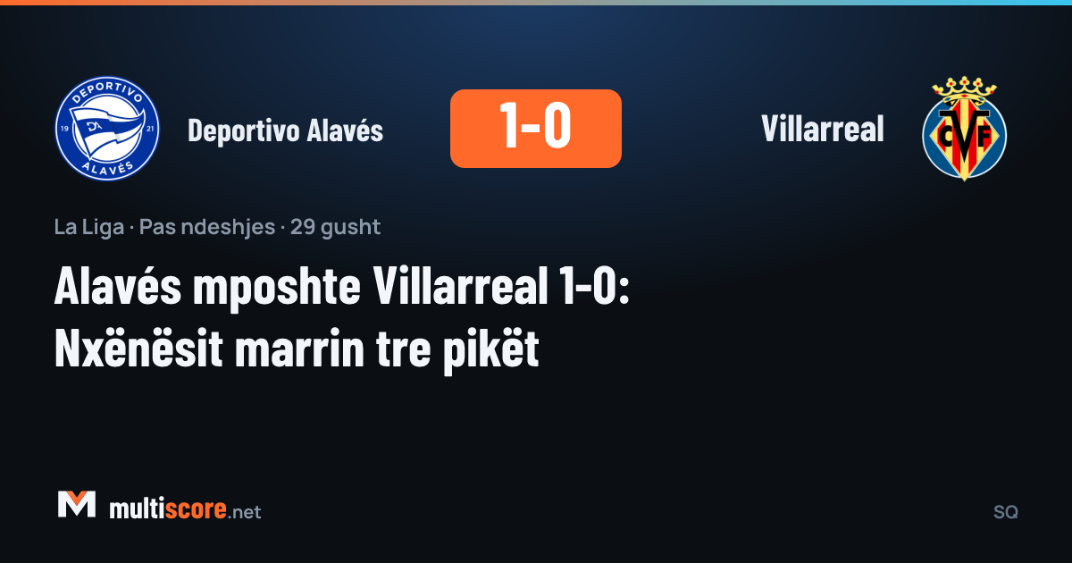 Deportivo Alavés - Villarreal