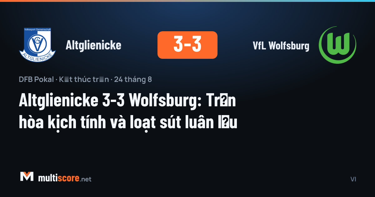 Altglienicke - VfL Wolfsburg