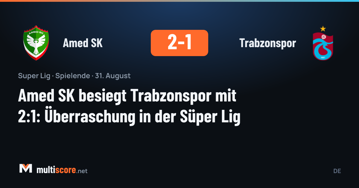 Amed SK - Trabzonspor