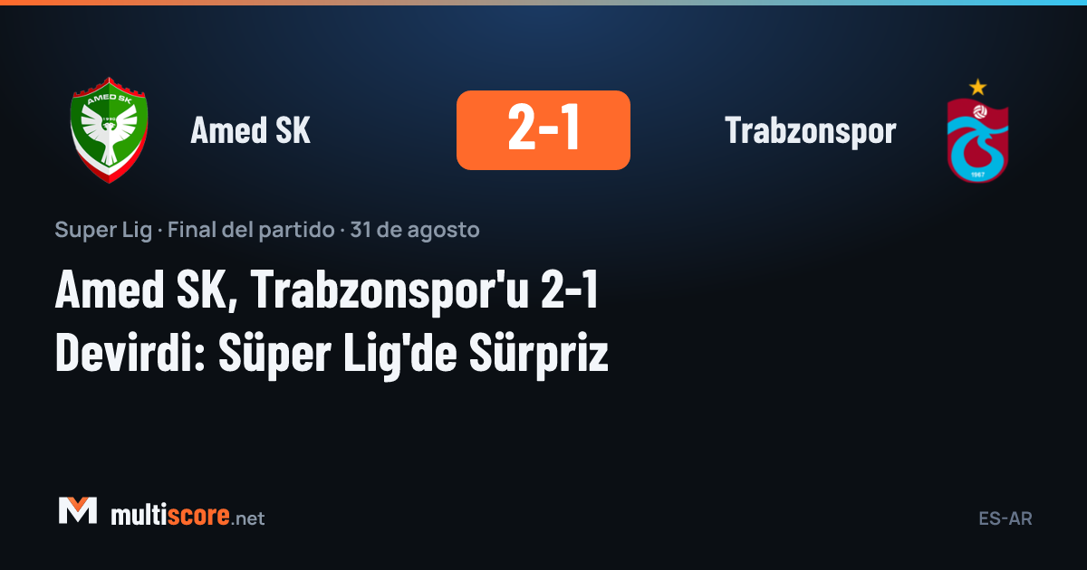 Amed SK - Trabzonspor