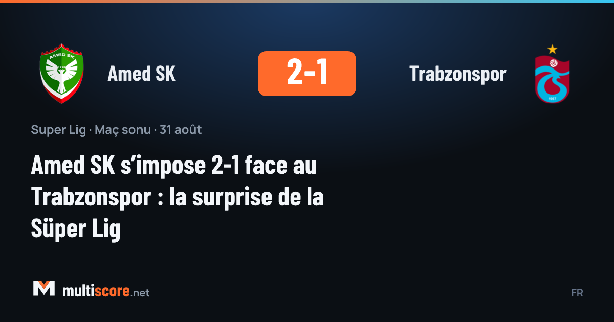 Amed SK - Trabzonspor