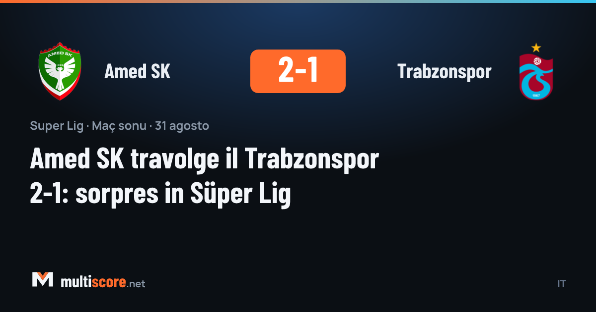 Amed SK - Trabzonspor