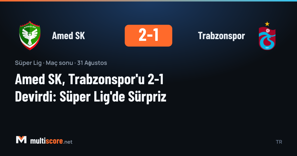 Amed SK - Trabzonspor
