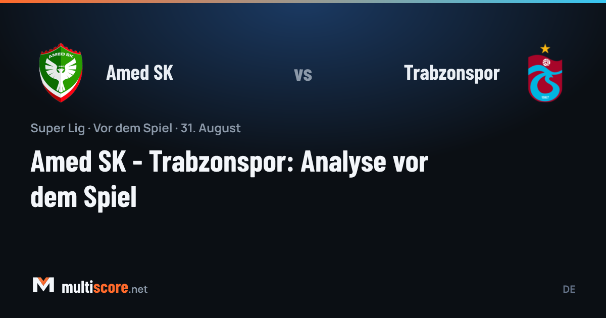 Amed SK - Trabzonspor Süper Lig maçı