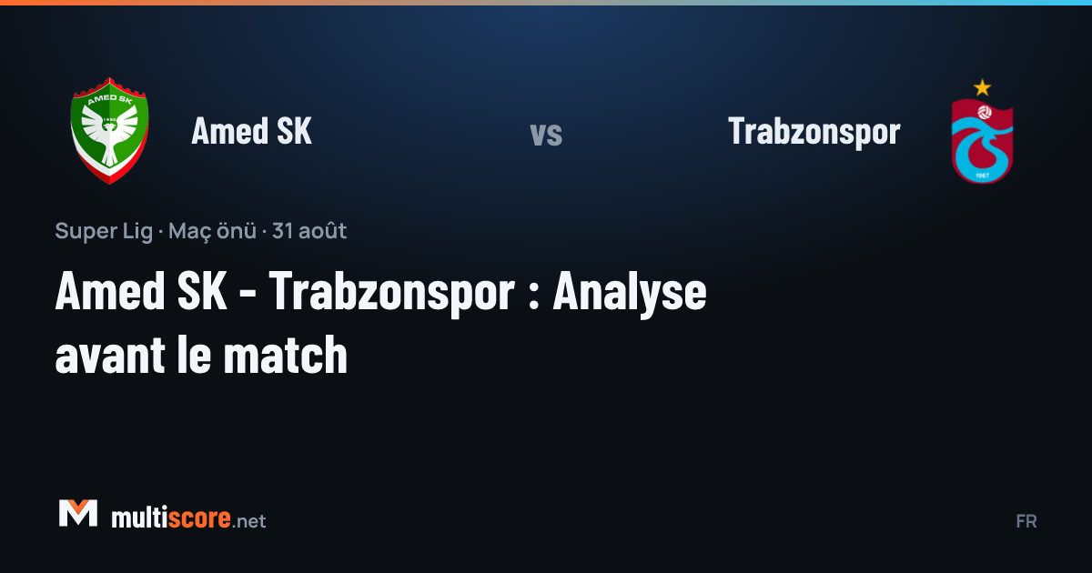 Amed SK - Trabzonspor Süper Lig maçı